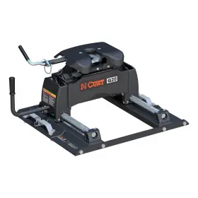 16677 Curt Manufacturing 5th Wheel Hitch Q20 With Puck System Slider 20k 6.75ft Bed