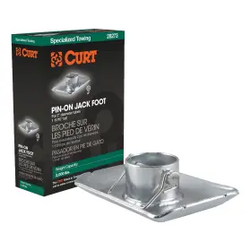 28273 Curt Manufacturing Pin-on Jack Foot Fits 2 Inch Tube 000 Lbs 1-11/16 Height Packaged
