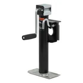 28302 Curt Manufacturing Bracket-mount Swivel Jack With Side Handle 2 000 Lbs. 10 Inch Travel