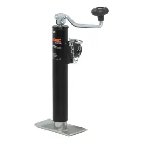 28320 Curt Manufacturing Pipe-mount Swivel Jack With Top Handle 2 000 Lbs. 10 Inch Travel