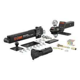 45190 Curt Manufacturing Rv Towing Starter Kit Cushion Hitch Sway Control Echo Brake Controller