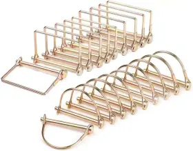 Czc Auto 762409514358 Shaft Locking Pin 20 Pieces Trailer Coupler 1/4 Inch X 2.5 Inches