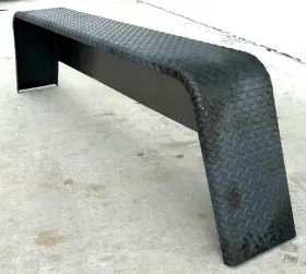 2651-31t-16 D2e Tandem Treadplate 14ga Steel Trailer Fender 16ga Backs 15-16 Inch Wheel 10x72x19