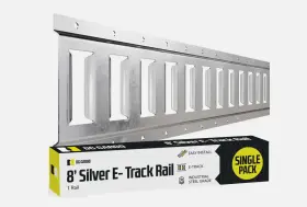 Dccargo8zhet 8zhet Dc Cargo E Track Tie Down Rails 8 Ft Zinc-coated Galvanized Steel E-track 1-pack
