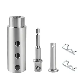 Dgzjj-0011a Dgzmjj Trailer Jack Drill Adapter 1 Inch Drive Shaft Compatible Silver Dgzjj-0011a Dgzmjj Trailer Jack Drill Adapter 1 Inch Drive Shaft Compatible Silver