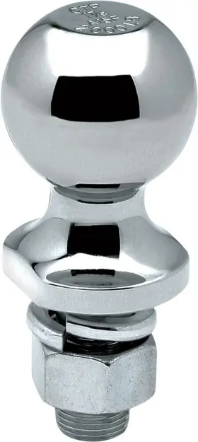 52-1723 Draw-tite 2 Inch Chrome Hitch Ball 1 Dia 1/8 Ln 7500 Lbs Pn #52-1723 / #m644