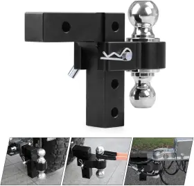 102438 Dyno Racing 6ftft Adjustable Trailer Hitch Ball Mount Drop And Rise Tractor Towing