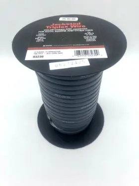 03230 East Penn/deka Trailer Light Brake Cable 100ft Roll 14-3 14 Gauge 3 Wire Grey Jacketed Usa