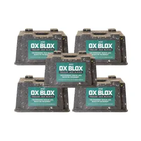 Ekon Ekjs Cs5 5-pack Ox Blox Heavy Duty Trailer Jack Block - Made In Usa Rv Leveling Blocks