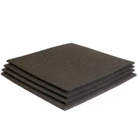 Ekon Ekrp Cs4 4-pack Jack Stabilizer Pads 12x12x1/4 Inches - Rv Black