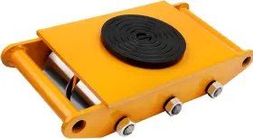 Fahkns 840366403028 Machinery Moving Skate Heavy Duty Skates 8t/17600lbs Yellow