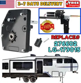 276602 Fix Fast Rv 5th Wheel Landing Jack Gear Box For Lippert Venture Atwood Pac-rim Stromberg