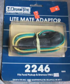 2246 Ford Draw-tite Trailer Connector For Pickup / Bronco 1980-1986 Mate Adaptor