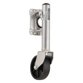 1410050149 Fulton 400 Lb Swivel Mount Fixed Length Marine Trailer Jack W 6 Inch D Wheel Without Travel