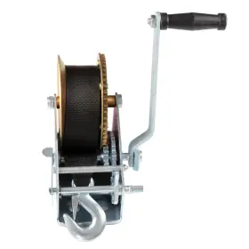 Adp11656902sa Gdcarpartsin 2 Inch X 33 Ft Gear Hand Winch 3200lbs Crank 10m Nylon Strap Atv Boat Trailer