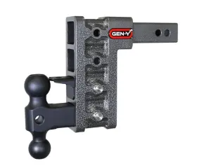 Gh-324 Gen-y Hitch Mega Duty 2 Inch Shank 7.5 Drop 1.5k Tw 10k With Dual-ball/pintle Lock