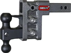 Gh-523 Gen-y Hitch Mega Duty 2 Inch Shank 5 Drop 2k Tw 16k With Dual-ball/pintle Lock