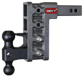 Gh-524 Gen-y Hitch Mega Duty 2 Inch Shank 7.5 Drop 2k Tw 16k With Dual-ball/pintle Lock