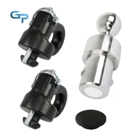 Gre137415 Greatparts 60639 Puck System 2-5/16 Inch Gooseneck Ball And Safety Chain Anchor Kit 38000 Lbs