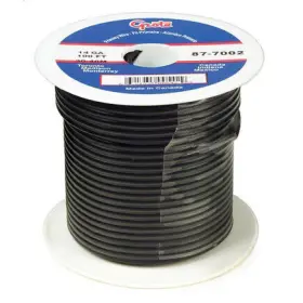 89-7002 Grote Primary Wire 14 Gauge Black 25 Ft Spool