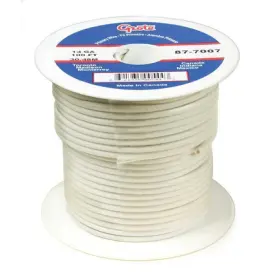 89-7007 Grote Primary Wire 14 Gauge White 25 Ft Spool