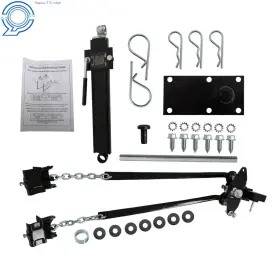 Hp94758 Happy19star 8k Trailer Weight Distribution Hitch And Sway Drop Shank 2 5/16 In Ball Steel