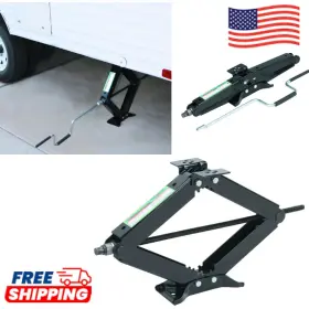 96406 Haul-master Steel Scissor Stabilizer Levelling Jack For Rv Trailer 5000 Lb. New