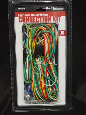 96658 Haul Master Flat Four 4 Way Trailer Wiring Connection Kit 2 Harnesses And Mounting Hardware