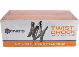 Hg80009 Hengs Twist Chock Tandem Wheel Chocks - 2pk