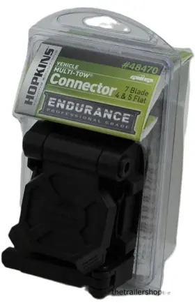 48470 Hopkins Endurance Trailer Light Multi Tow 7 Blade Rv Plug 5 And 4 Flat Vehicle Side
