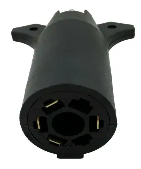 37355 Hopkins Manufacturing Mfg Trailer 7 Rv Round To 4 Wire Flat Adapter Inch Pre-wiredft Camper