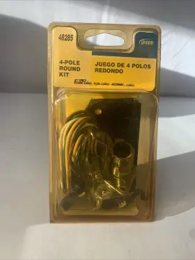 48285 Hopkins Towing Solutions 4 Pole Round Connector Trailer Wiring Kit New