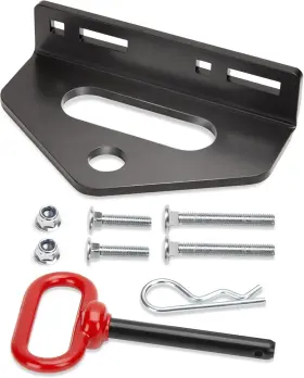 106-006-01-11261103 Howbow Zero Turn Mower Trailer Tow Hitch And Pin 1/4 Inch 6mm Black Red