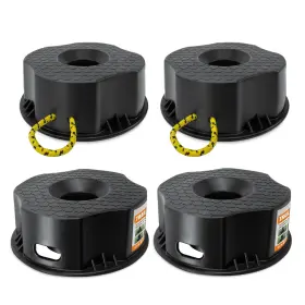 Nbts578-4 Hoxwell 4pcs Rv Trailer Jack Block With Bag Camper Stabilizer