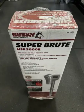 82022 Husky Towing Super Brute 5000lb Capacity Electric Trailer Tongue Jack