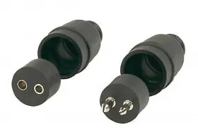 30258 Husky Towing 2 Pole In-line With Matched Positive/negative Male/female Connectors Set Of