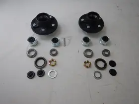 Qb-qc0010-2 Ibroprat 2 Sets Trailer Hub Kit 5 Bolt 4.5 With Extra Dust Cap And Rubber Plug
