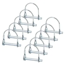 Inc-hw06-104 Increway 10pcs Wire Lock Pin 1/4 Inch Heavy Duty Safety Coupler Shaft