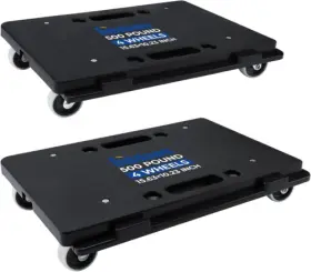 2022bjgjwgc Insdawn Furniture Dolly 2 Pack Moving Connectable 15.63 X 2pack-l Black