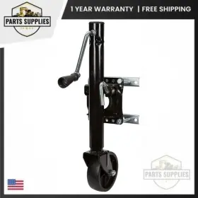 104483 Ironton Black Bolt-on Sidewind Marine Swivel Jack 1000lb For Boat Trailer