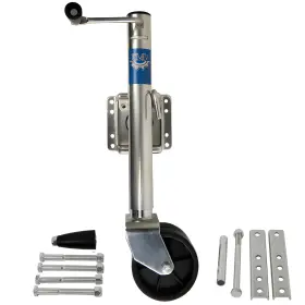 Jeremywell 843718108398 Swivel Trailer Jack Double Wheel 2000 Lb Tongue Twin Boat Towing 26 Inch Lift - Used