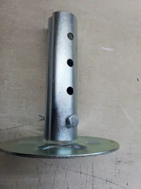Jw-1011010 Jeremywell Jack Foot Plate 7-1/2 Inch Tube 5000lb With Pin For A-frame Rv/ Boat