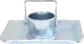Jw-1046201 Jeremywell Trailer Jack Foot Plate 5000lbs With Pin Base For A-frame Boat Rv Camper
