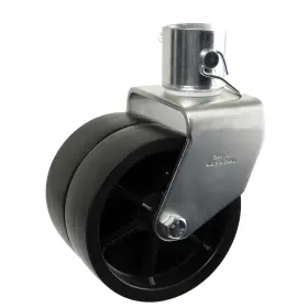 Jw-c001-2 Jeremywell 6 Inch Trailer Tongue Jack Double Caster Wheel 2000lbs Capacity Black