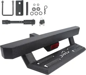 231813 Just-v Hitch Step For Pickup Truck Trailer Tow Textured Black