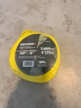 89922 Keeper - Vehicle Recovery Strap New 20ft X 2 Inch 7000lb. Capacity