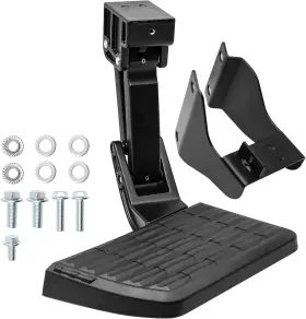 75312 Keriolee Rear Bed Step Retractable Bumper For Ford F150 2015-2020 Black
