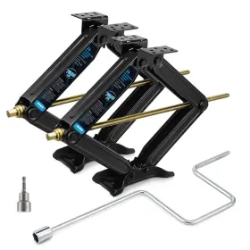 Hy1700-ko-ca-fba Kohree 7500lbs Rv Stabilizer Leveling Scissor Jacks 2 Pack - Black