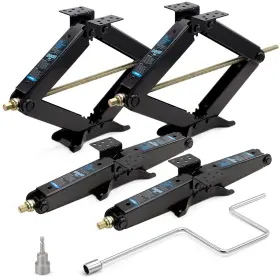 Kr1223-wk Kohree 24 Inch 9500lbs Rv Trailer Stabilizer Leveling Scissor Jacks Set Of 4