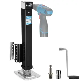 Kr1282-ko-us-fba Kohree 8000 Lbs Trailer Jack Heavy Duty 20-24v Cordless Black - 8000lbs